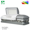 JS-ST635 wholesale best price steel metal casket black knight